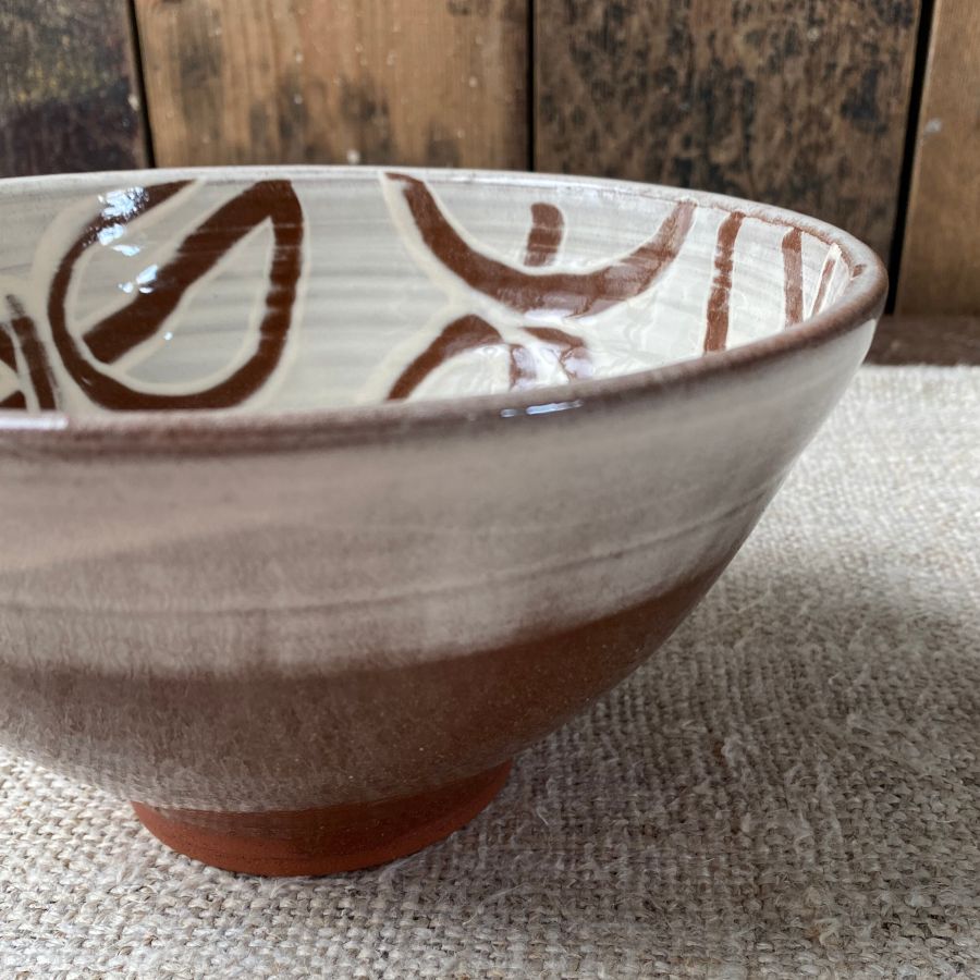 Erica Taylor Low Deep Footed Bowl - White ETD1 - Image 3