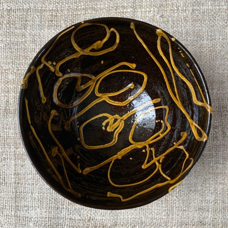 Erica Taylor Low Deep Footed Bowl - Black ETD3 - Image 2
