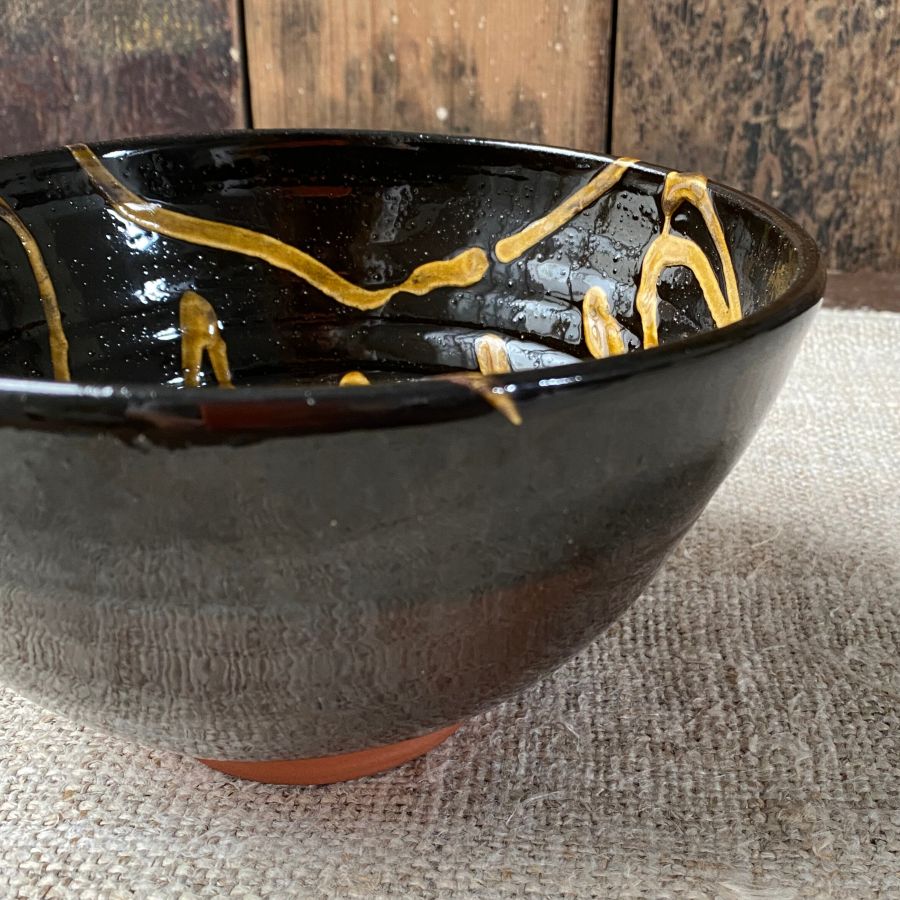 Erica Taylor Low Deep Footed Bowl - Black ETD4 - Image 3