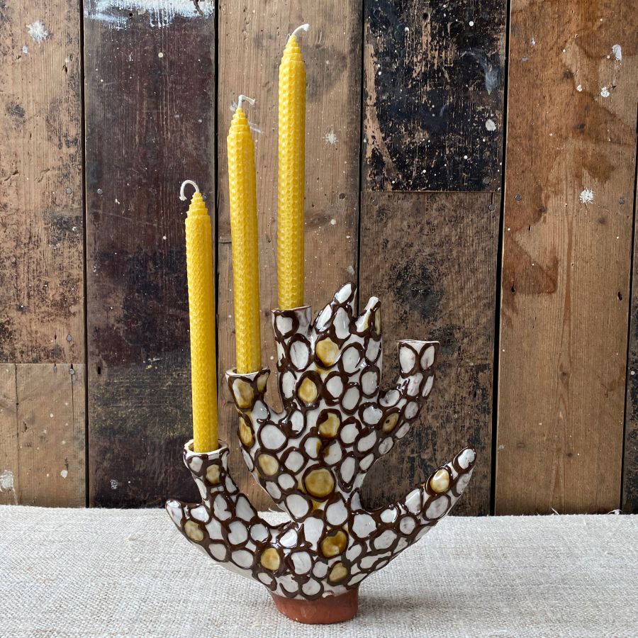 Erica Taylor Low Hawthorn Candelabra ETHC