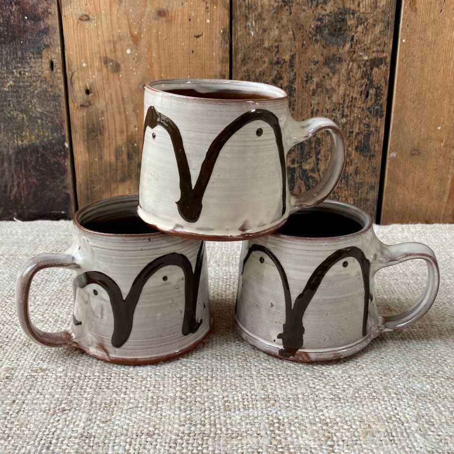 Erica Taylor Low Mug - White Loop ETM2