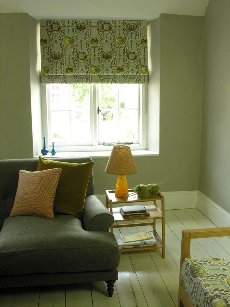 Ed Kluz Fabric Roman Blind
