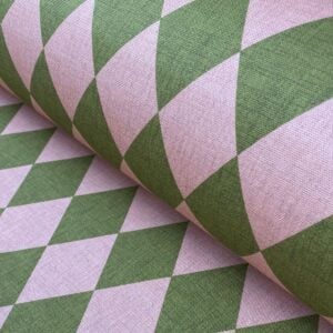 Harlequinade - Pink & Green - Image 1