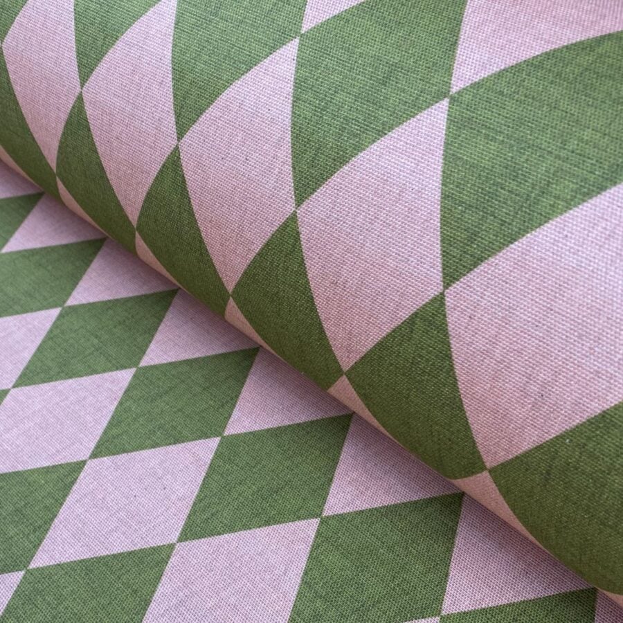 Harlequinade - Pink & Green