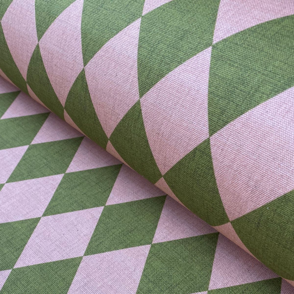 Harlequinade - Pink & Green - Image 1