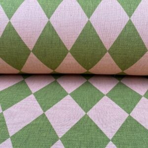 Harlequinade - Pink & Green - Image 3