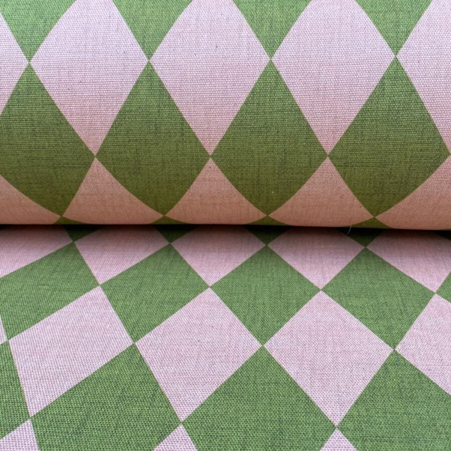 Harlequinade - Pink & Green - Image 3