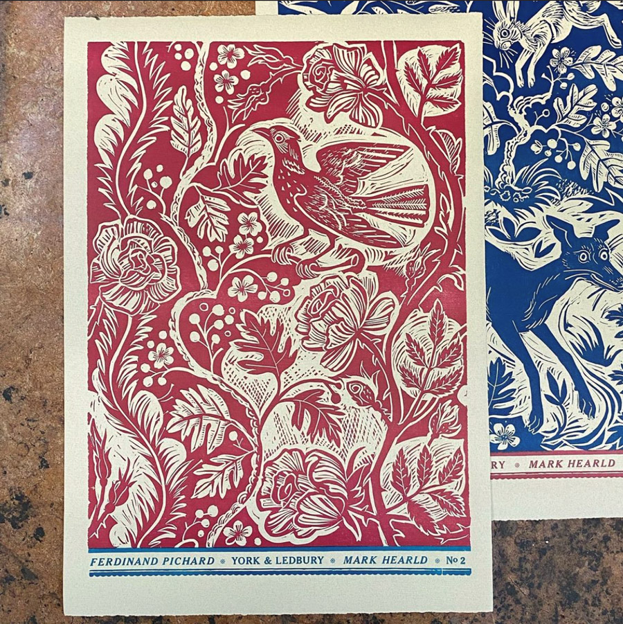 Mark Hearld Papier Dominote for Tinsmiths