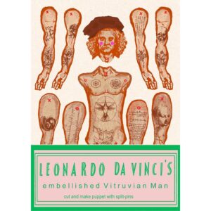 Da Vinci's Vitruvian Man - Cut out & make paper puppet - Image 3