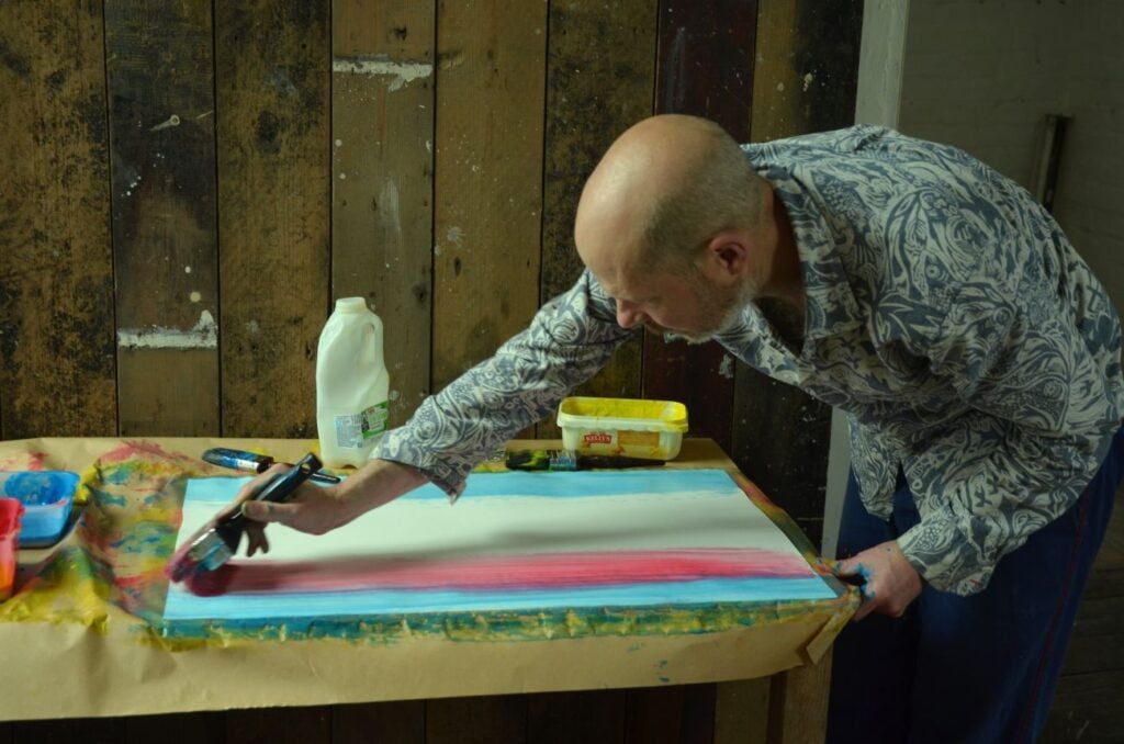 Mark hearld making paste paper
