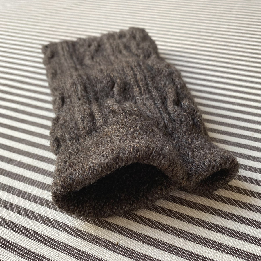 Wool Mitts - Brown - Image 3
