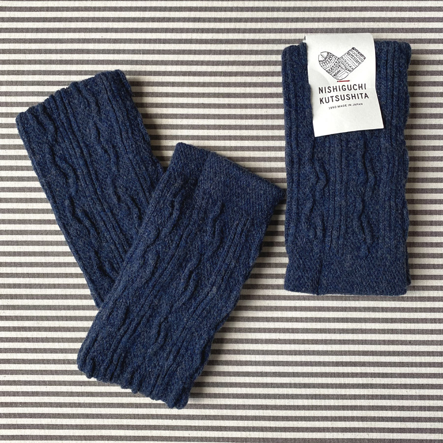 Wool Mitts - Navy - Image 2