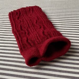 Wool Mitts - Ruby Red - Image 3