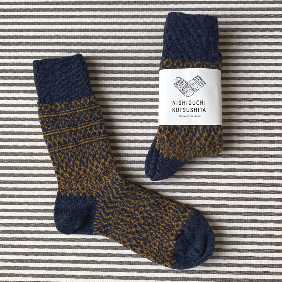 Wool Socks - Navy