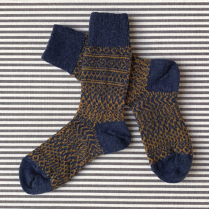 Wool Socks - Navy - Image 2