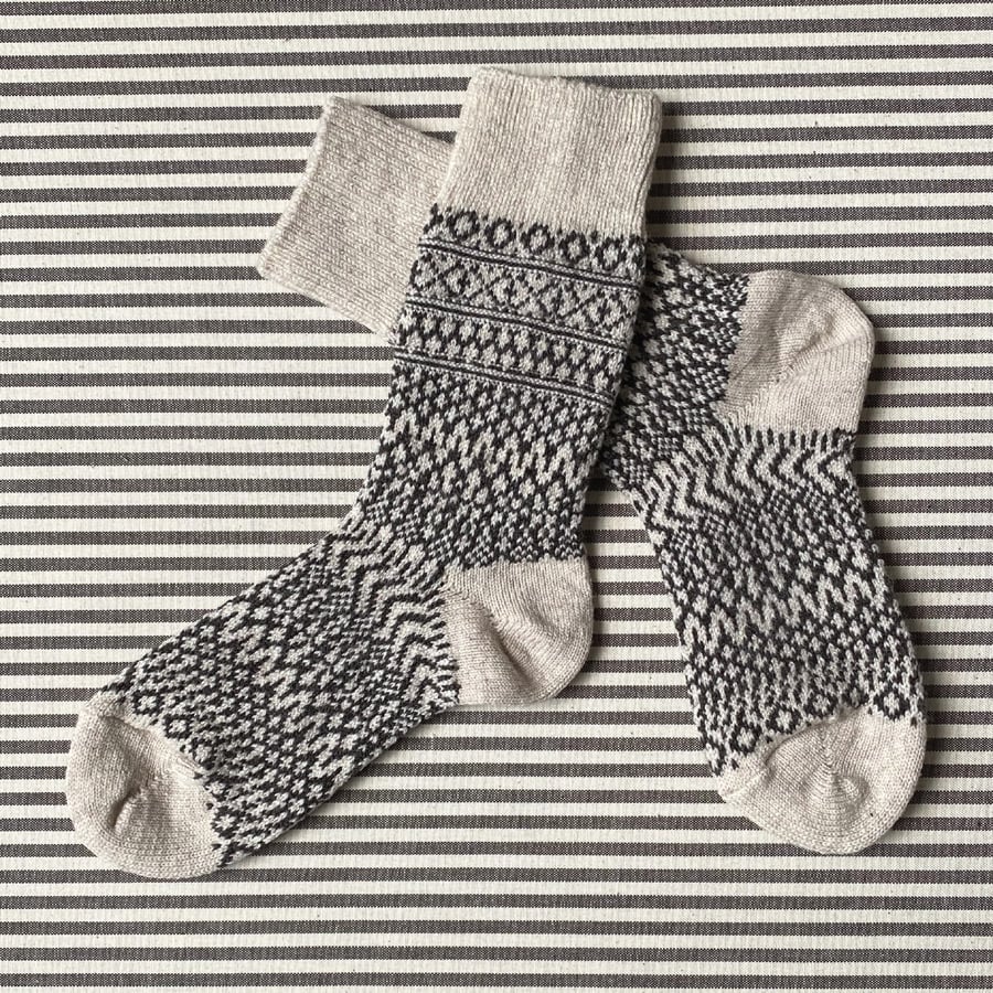 Wool Socks - Oatmeal - Image 2