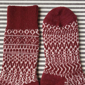 Wool Socks - Ruby Red - Image 3
