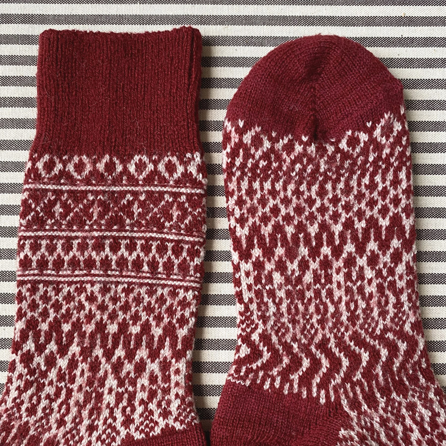 Wool Socks - Ruby Red - Image 3
