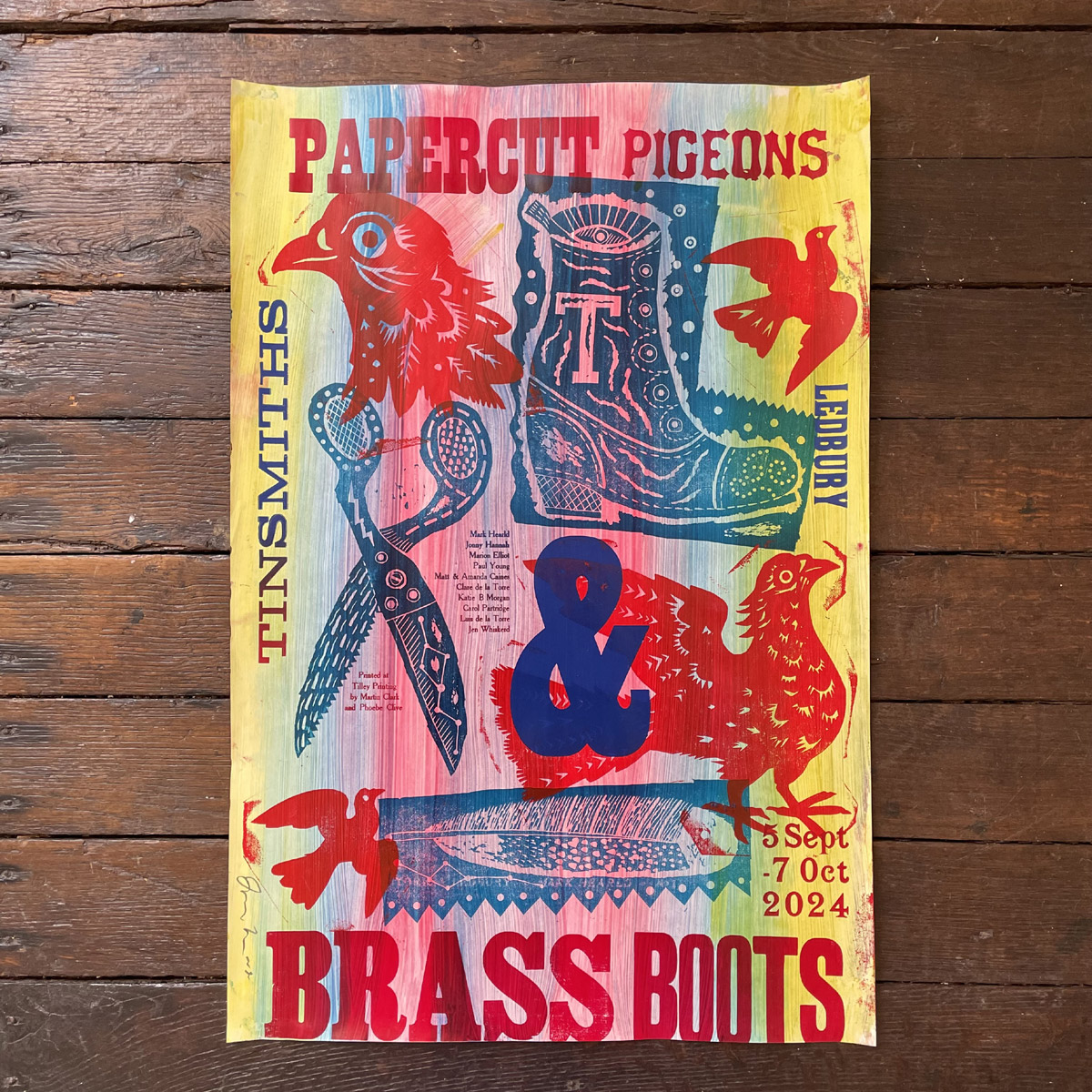 Paper Cut Pigeons & Brass Boots Poster - No.27 - Image 1