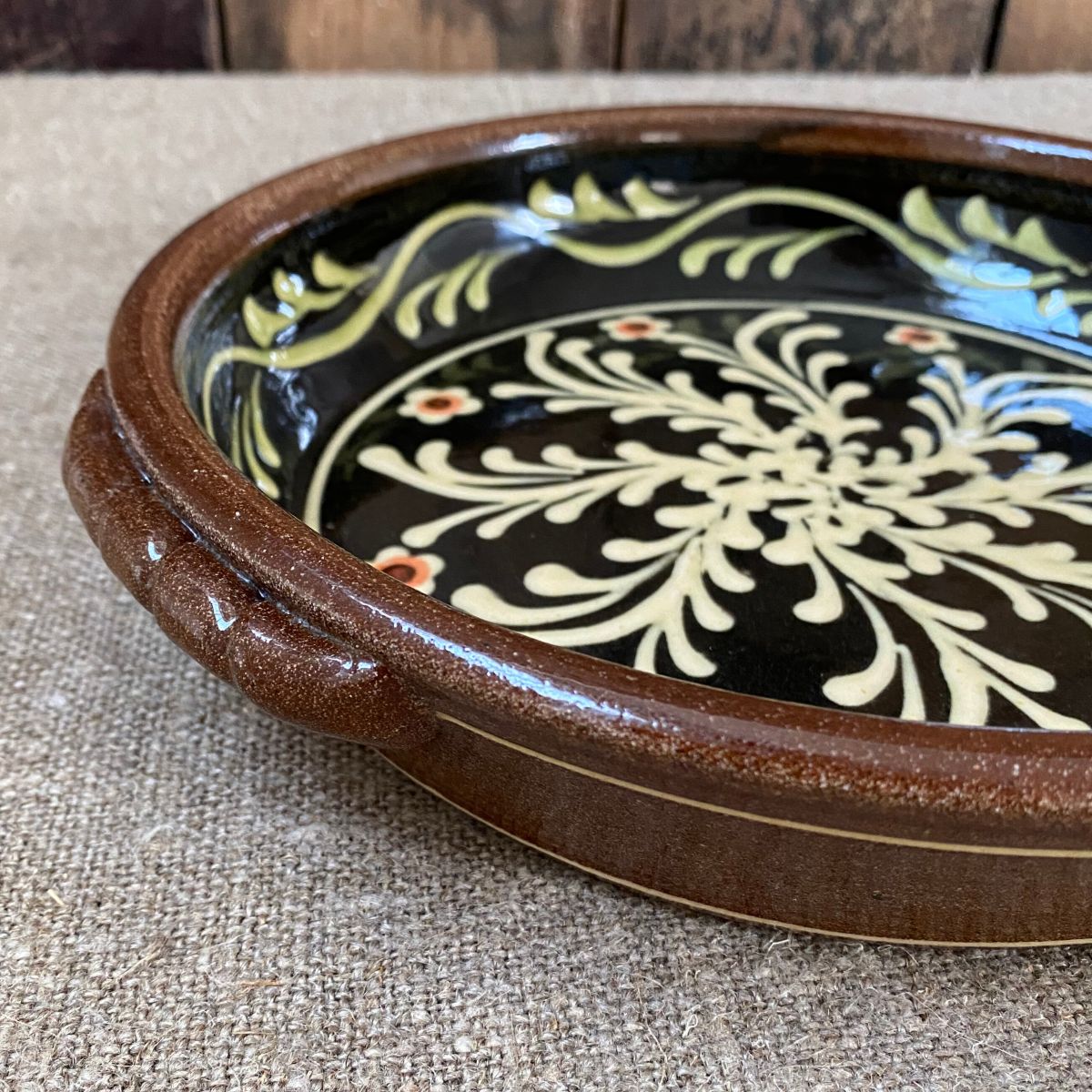 Paul Young Slipware Baking Dish Black PYBD2 - Image 2