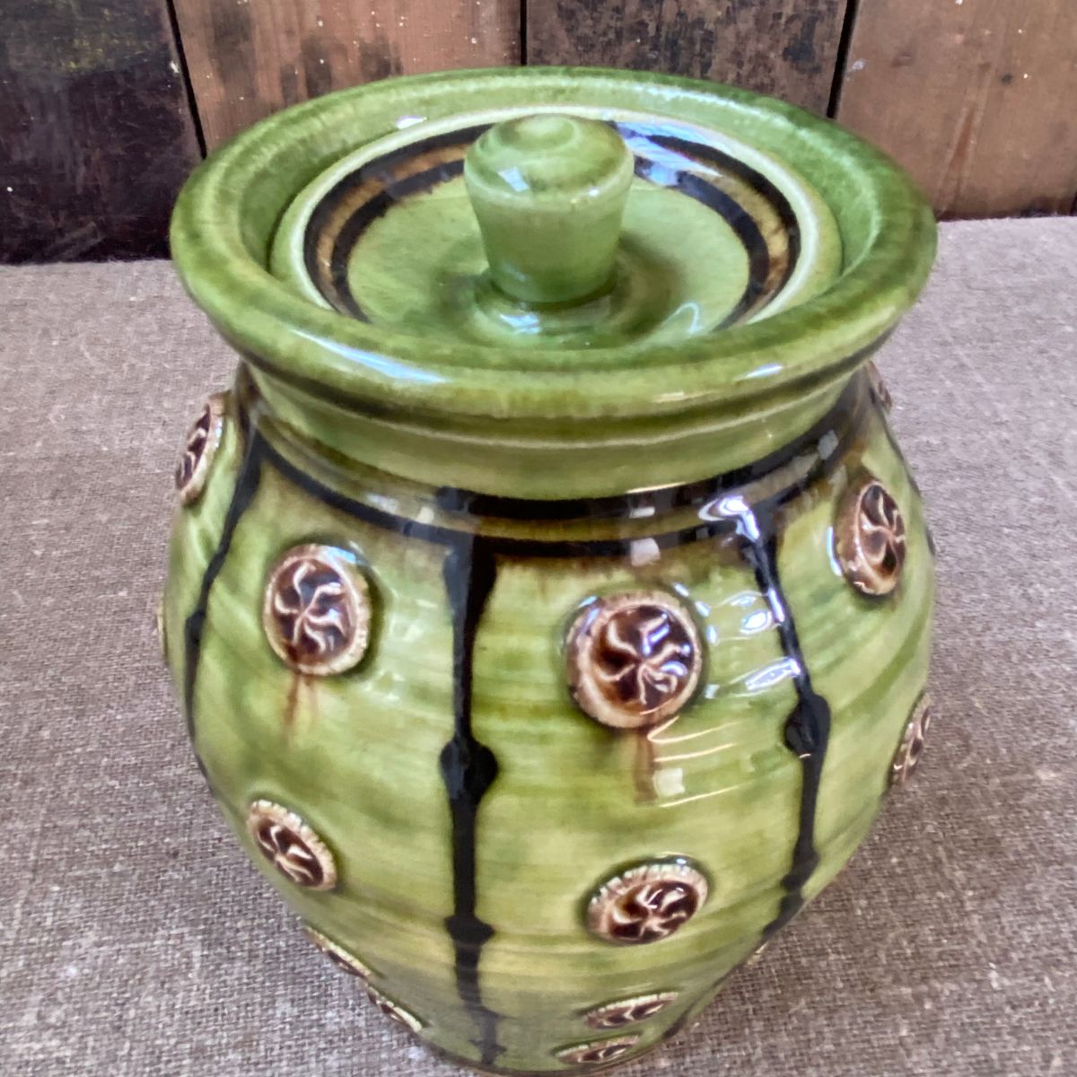 Paul Young Sprigged Jar - Green - Image 3