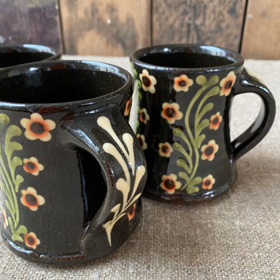Paul Young Slipware Mugs - Black PYMU1 - Image 2