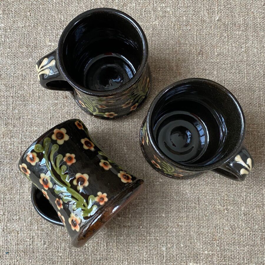 Paul Young Slipware Mugs - Black PYMU1 - Image 3