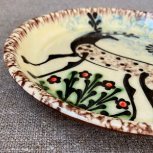 Paul Young Slipware Plate - Stag PYPL1 - Image 2