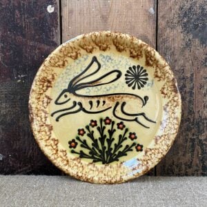 Paul Young Slipware Plate - Hare PYPL2 - Image 1