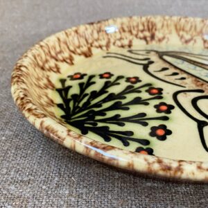 Paul Young Slipware Plate - Hare PYPL2 - Image 2