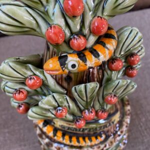 Paul Young Slipware Temptation Serpent Floral Base - Image 2