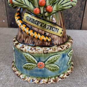 Paul Young Slipware Temptation Serpent Floral Base - Image 3