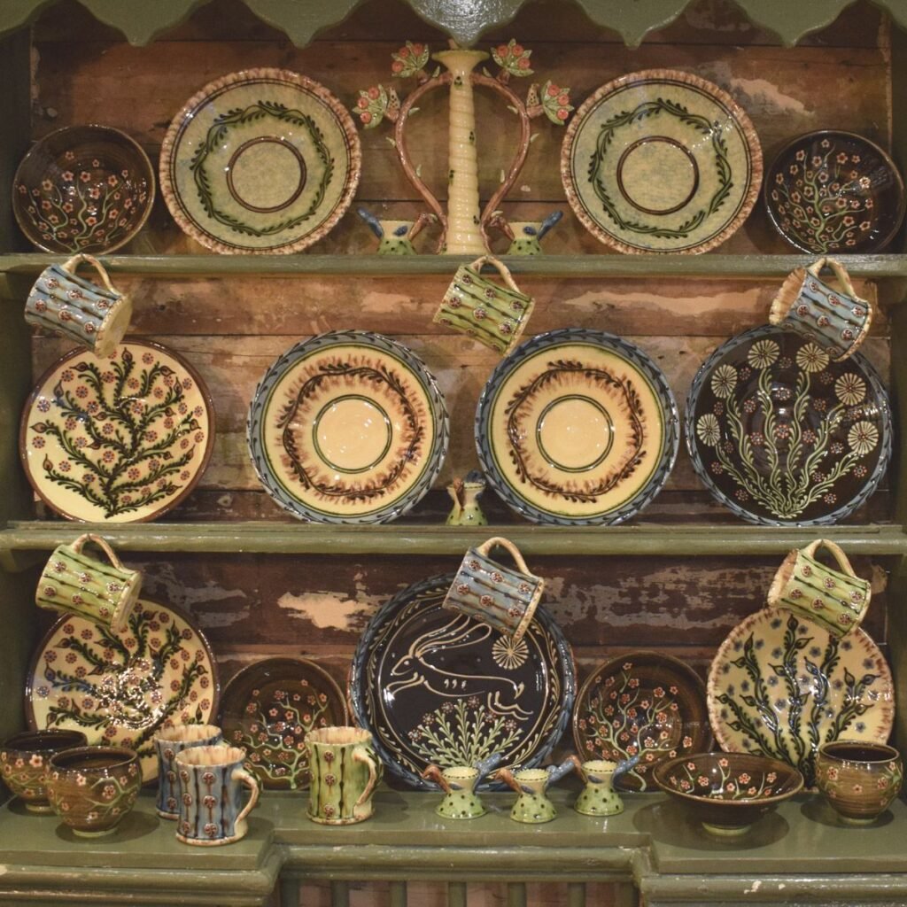 Paul Young Pottery on a dresser