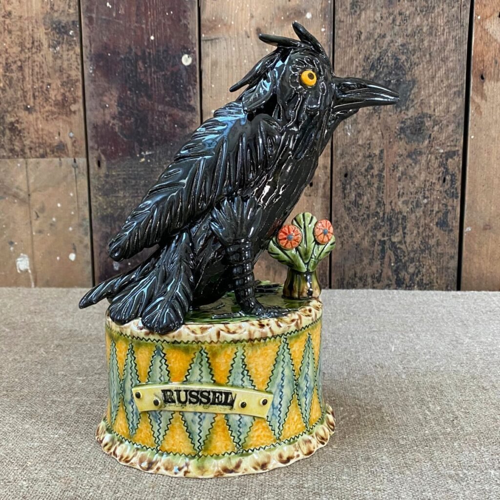 Paul Young Pottery Crow