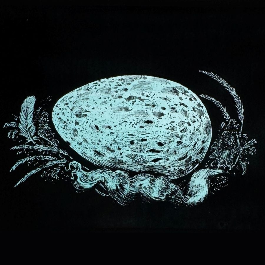 Tamsin Abbott Stained Glass - Raven's Egg