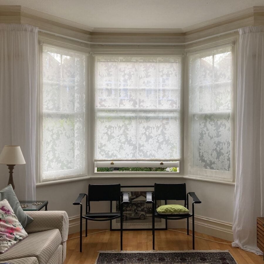 Sheer Roller Blind Fabric Ivory