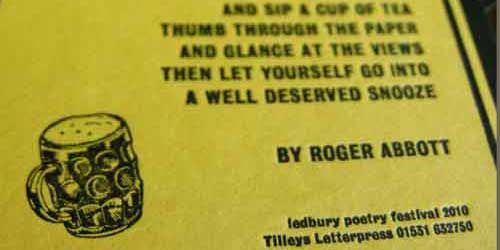 Bringing Poetry to Your Elbow –