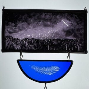 Tamsin Abbott Stained Glass - A Snowfall of Feathers - Image 1