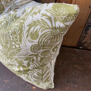 Squirrel and Sunflower Cushion - Olive Green - Image 4