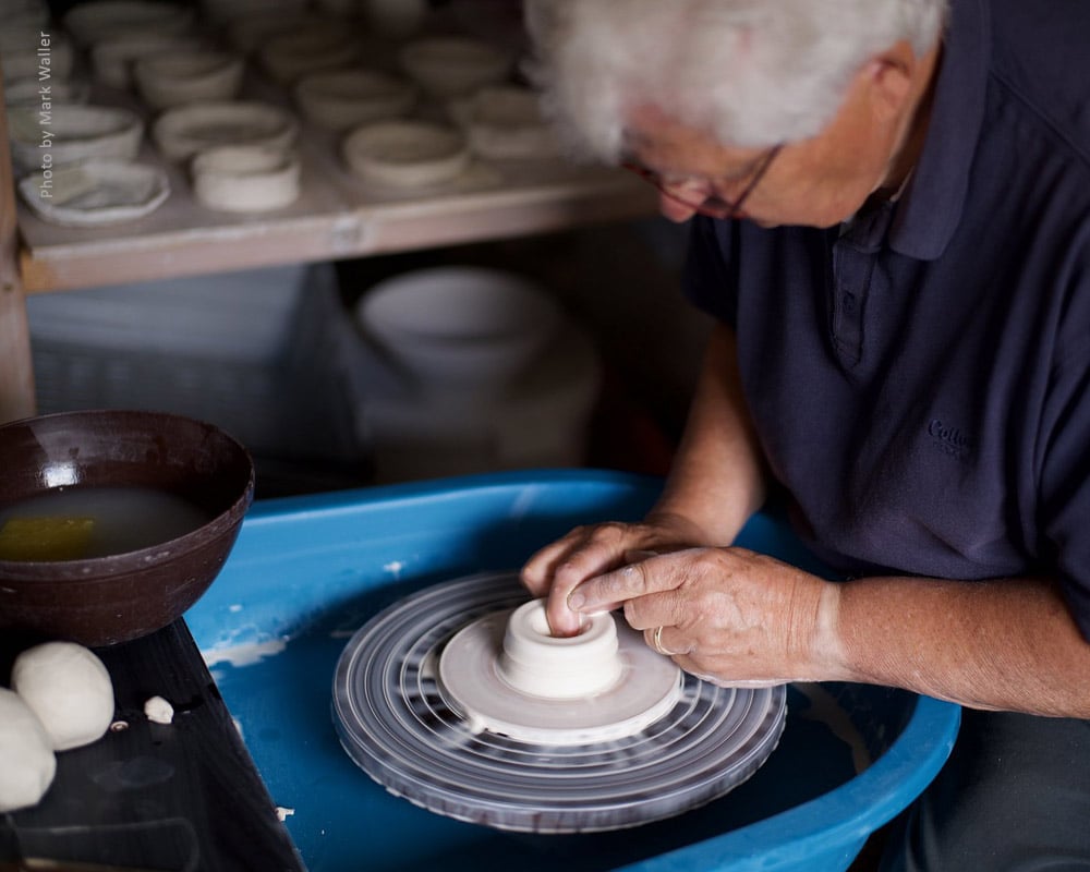 Stuart Houghton Potters wheel throwing Tinsmiths