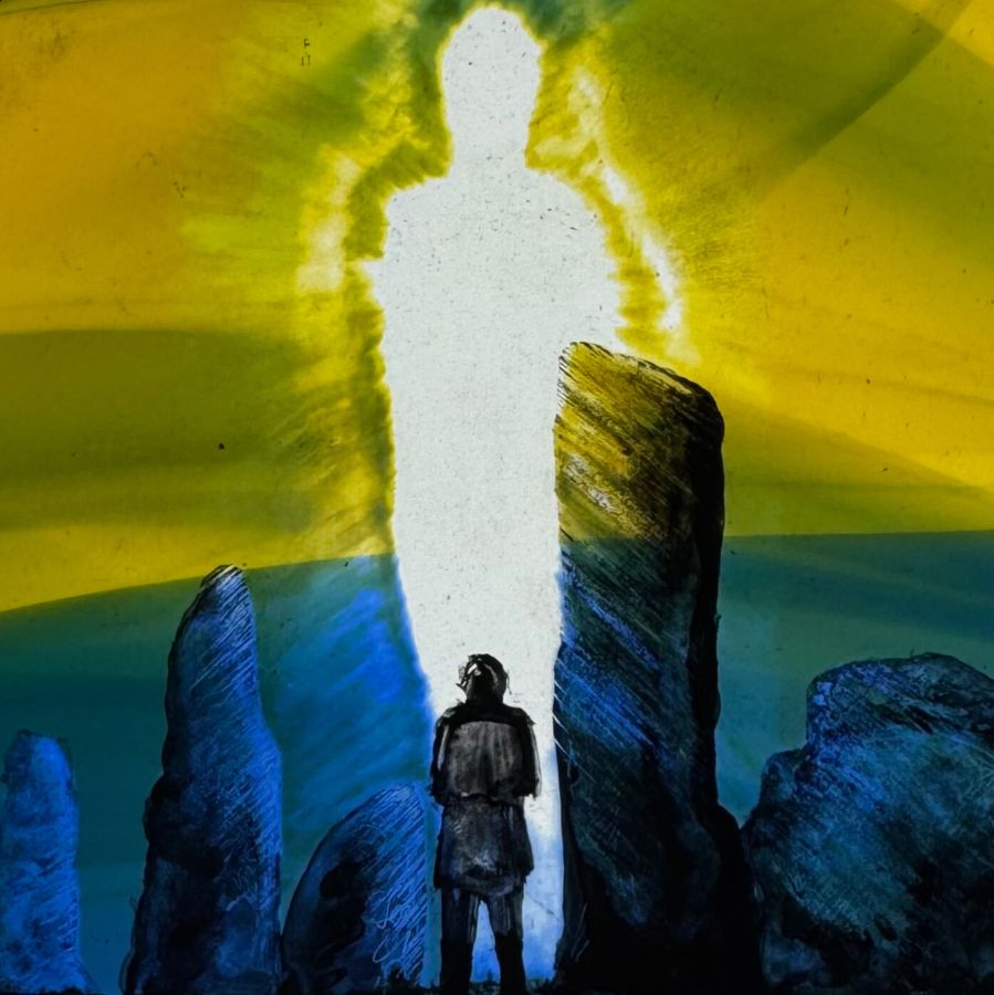 Tamsin Abbott Stained Glass - The Shining One (Study)