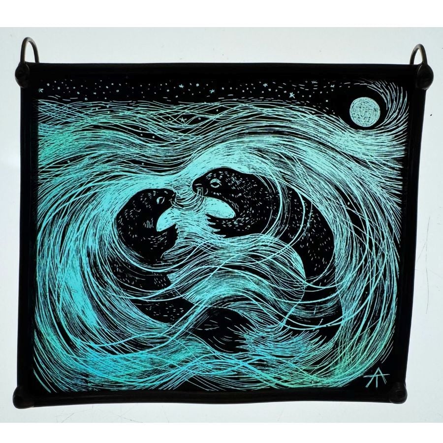 Tamsin Abbott Stained Glass - Under the Full Moon - Image 2