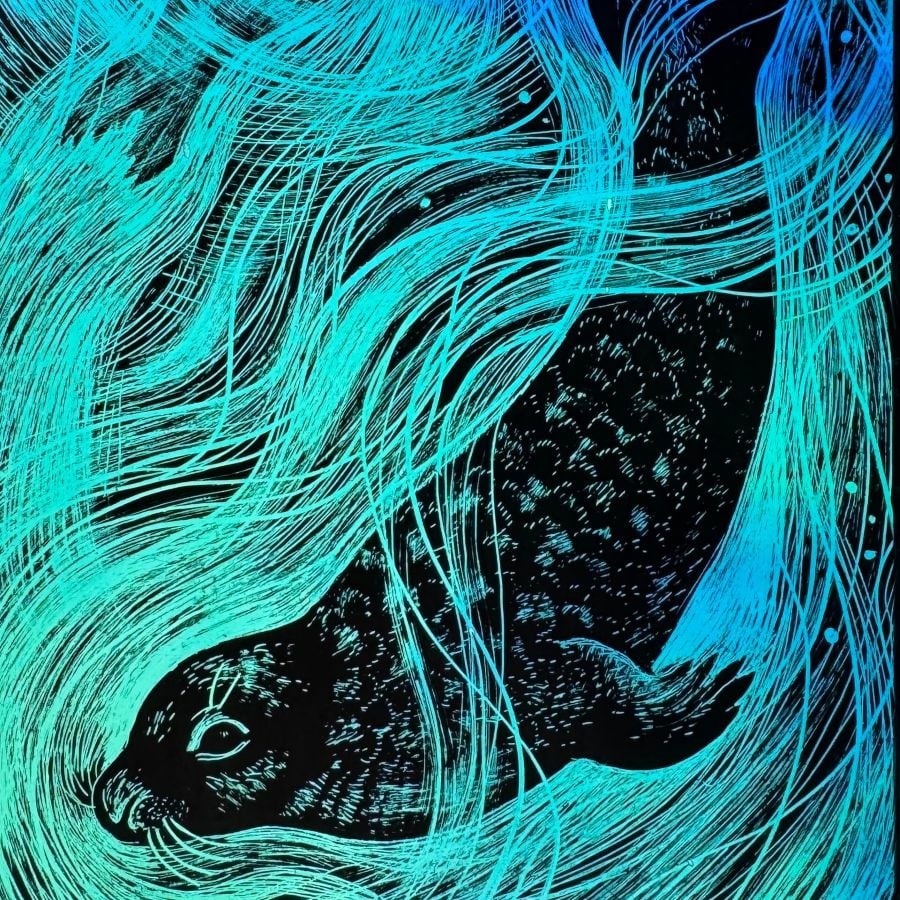 Tamsin Abbott Stained Glass - Deep Under the Waves