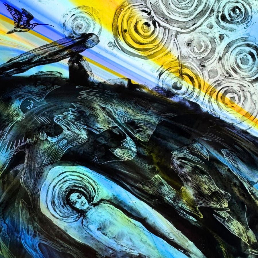 Tamsin Abbott Stained Glass - Let Old Gods Rise