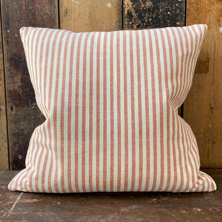 Uno Stripe Cushion - Brick