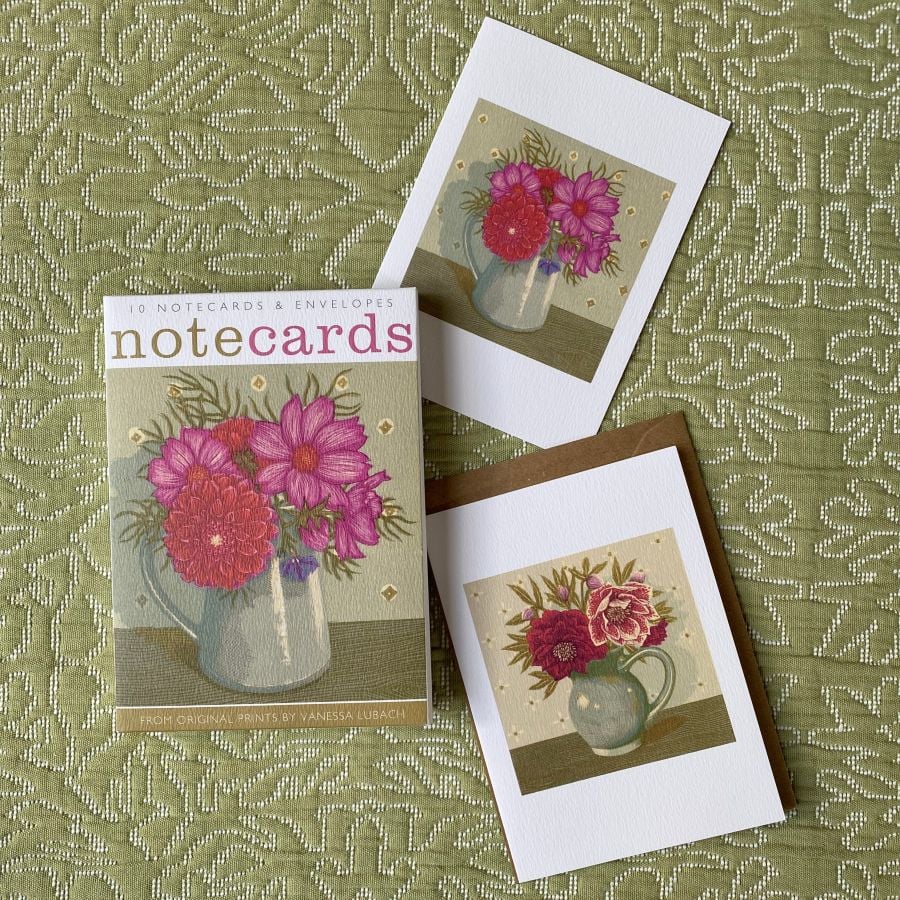 Vanessa Lubach Notecards - Dahlia