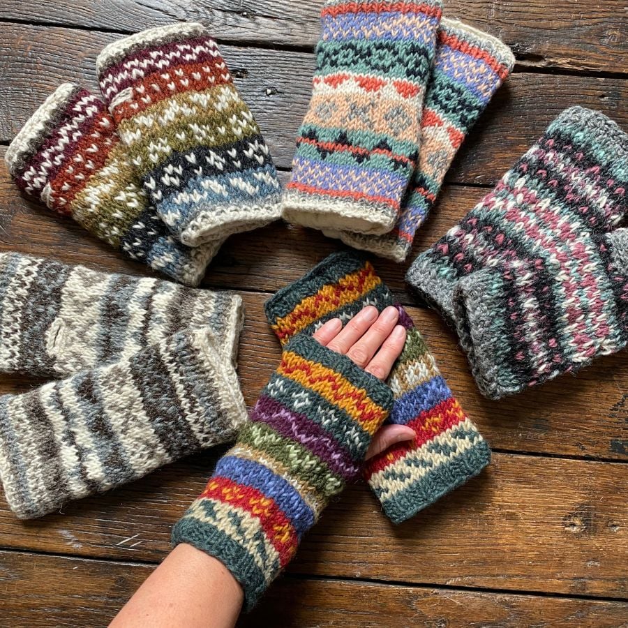 Thick Fairisle Mittens