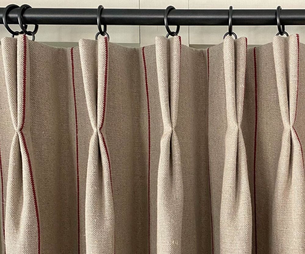 Tinsmiths Made to Measure - Double Pleat Heading