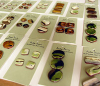 Slipware Buttons by Patia Davis