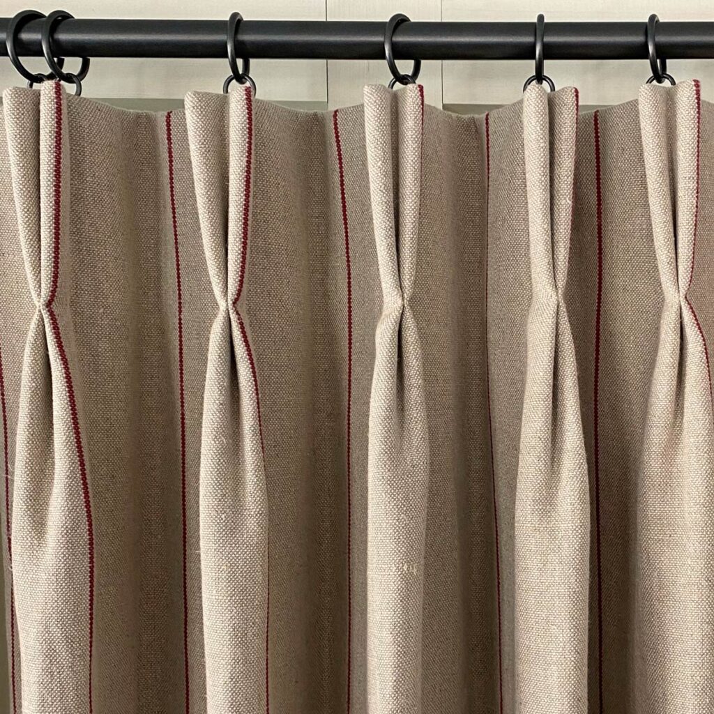 Tinsmiths Bespoke Curtains - Cartridge pleat